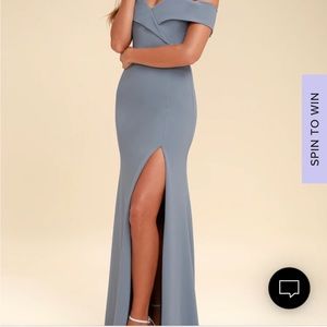 Blue formal dress